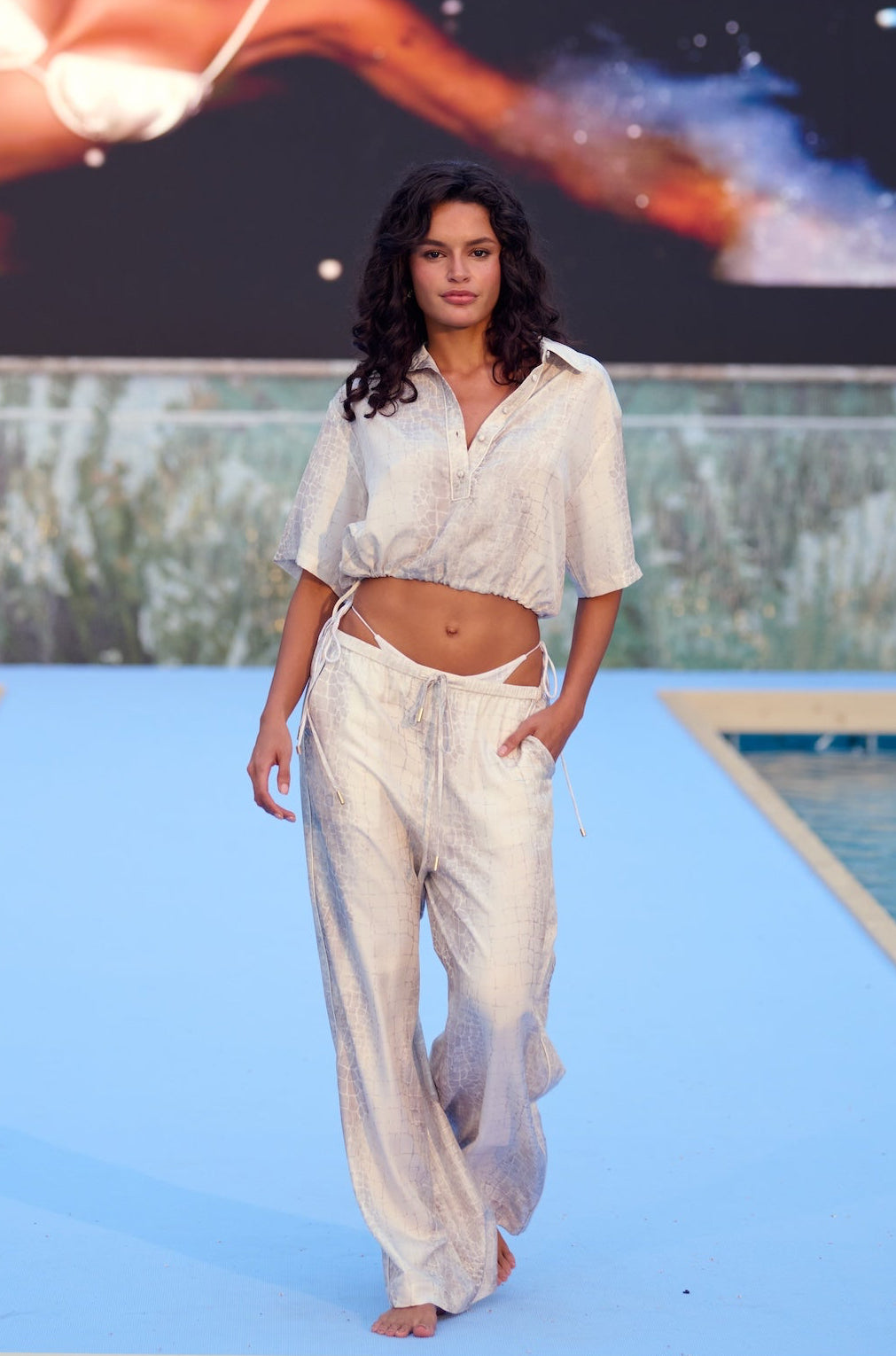 Lux Silk Drawstring Pants
