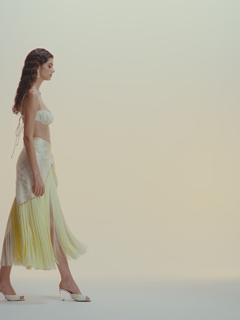 DIANA SILK EMBELLISHED SKIRT